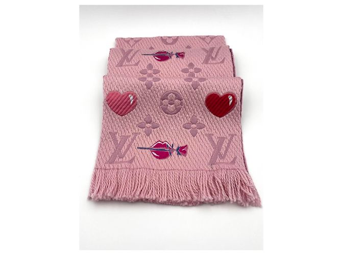 Louis Vuitton SCIARPA LOGOMANIA A LA FOLIE Rosa - vista 6