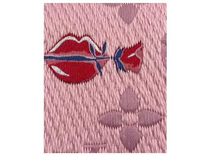 Louis Vuitton SCIARPA LOGOMANIA A LA FOLIE Rosa - vista 9