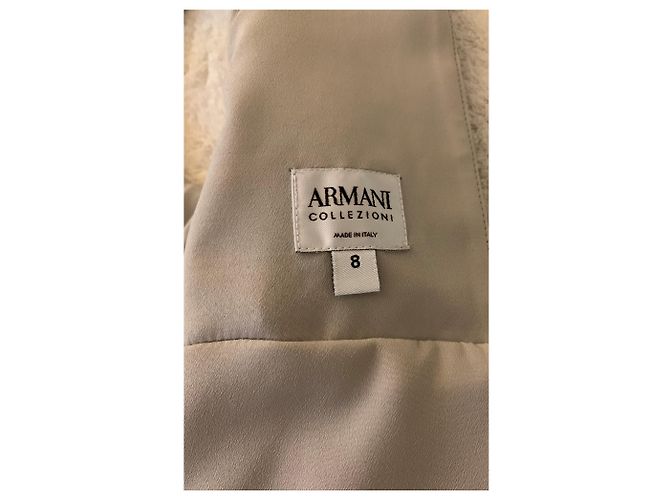 Armani Bustier de organza gris claro - vista 4