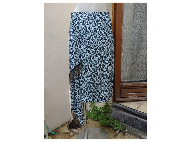 Etro Seidenrock Blau Multicolore Mehrfarben - Ansicht 2