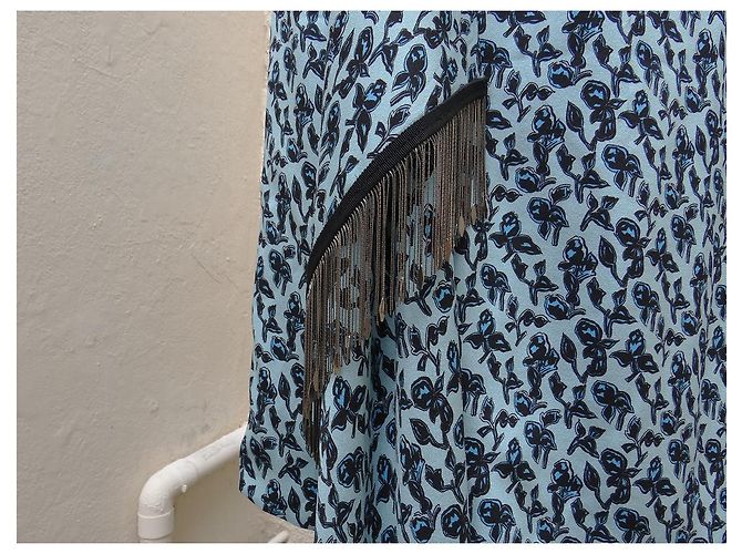 Etro Seidenrock Blau Multicolore Mehrfarben - Ansicht 4