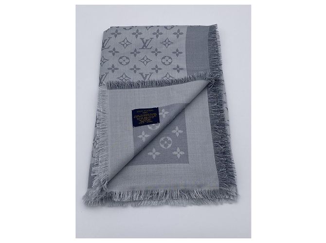 SCIALLE LOUIS VUITTON MONOGRAM SHINE M76353 Grigio - vista 3