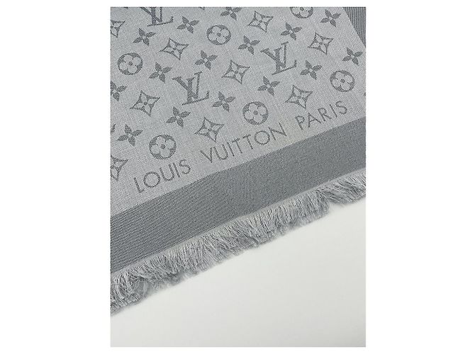 SCIALLE LOUIS VUITTON MONOGRAM SHINE M76353 Grigio - vista 6