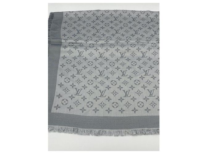 SCIALLE LOUIS VUITTON MONOGRAM SHINE M76353 Grigio - vista 8