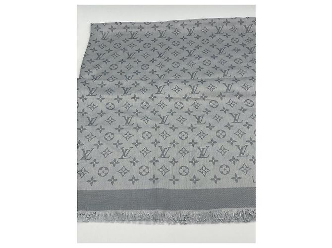 SCIALLE LOUIS VUITTON MONOGRAM SHINE M76353 Grigio - vista 9