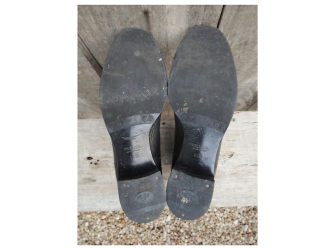 Botas Chelsea Prada de piel granulada negra 36.5 Negro - vista 5
