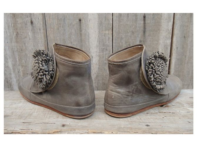 Botines Isabel Marant p 36 Gris - vista 4
