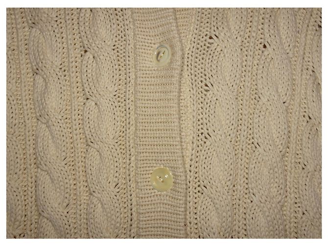 Polo Ralph Lauren Ralph Lauren Schalkragen Strickjacke Creme - Ansicht 2