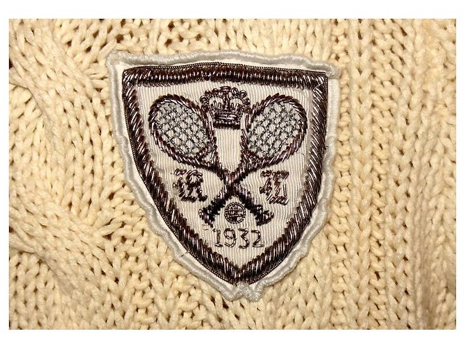 Polo Ralph Lauren Ralph Lauren Schalkragen Strickjacke Creme - Ansicht 3