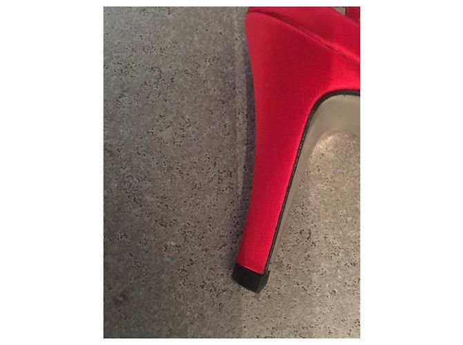 Cambon Chanel Sandali abito vintage Rosso - vista 5