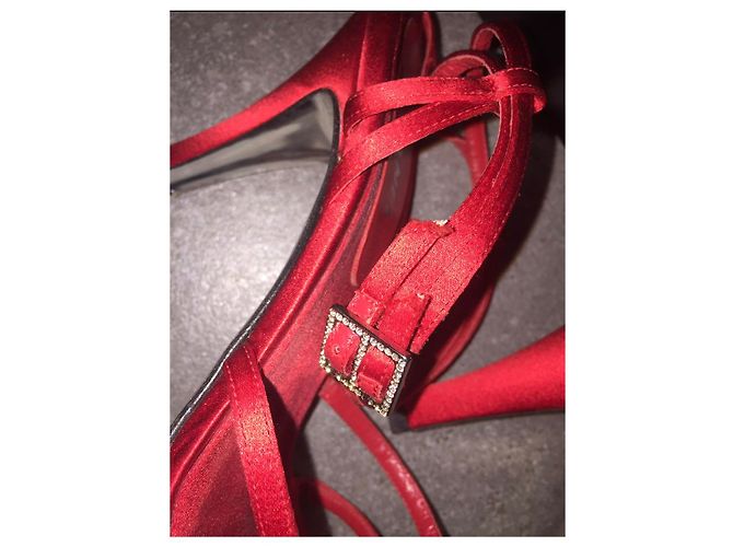 Cambon Chanel Sandali abito vintage Rosso - vista 6
