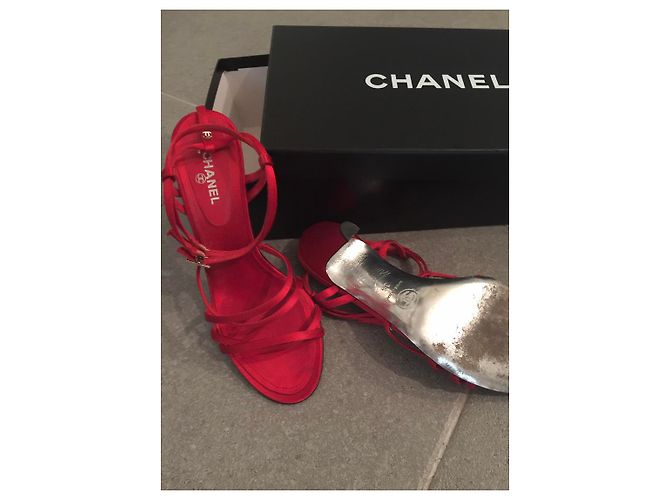 Cambon Chanel Sandali abito vintage Rosso - vista 8