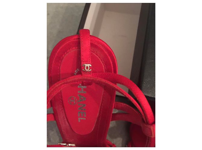 Cambon Chanel Sandali abito vintage Rosso - vista 9