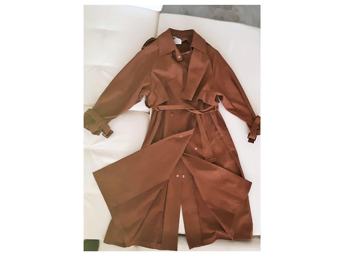 Stella Mc Cartney Cappotto Stella McCartney in camoscio caramello - vista 2