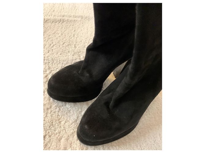 Botas Marni de ante negro - vista 15