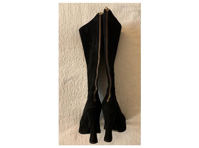 Botas Marni de ante negro - vista 6