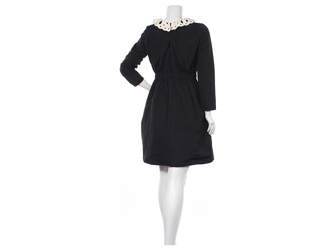 Vanessa Bruno Athe Schwarzes Kleid aus Polyester Größe 40 - Ansicht 2