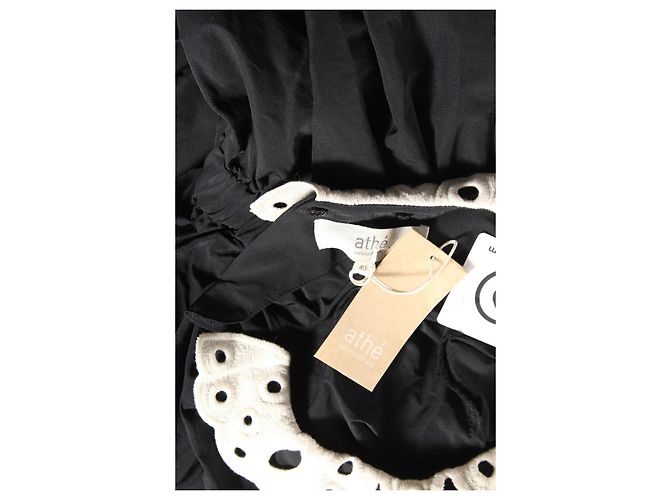 Vanessa Bruno Athe Schwarzes Kleid aus Polyester Größe 40 - Ansicht 3