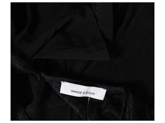 Blusa in pizzo nera Samsoe & Samsoe Viscosa S Nero - vista 3