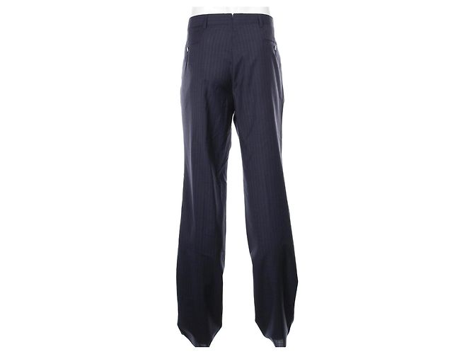 Versace wool trousers blue - view 2