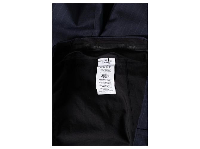 Versace wool trousers blue - view 3