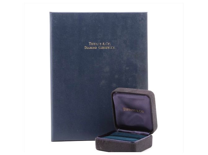 TIFFANY & CO. solitário 0.51ct E / IF anel de noivado de diamante brilhante redondo Branco - vista 3