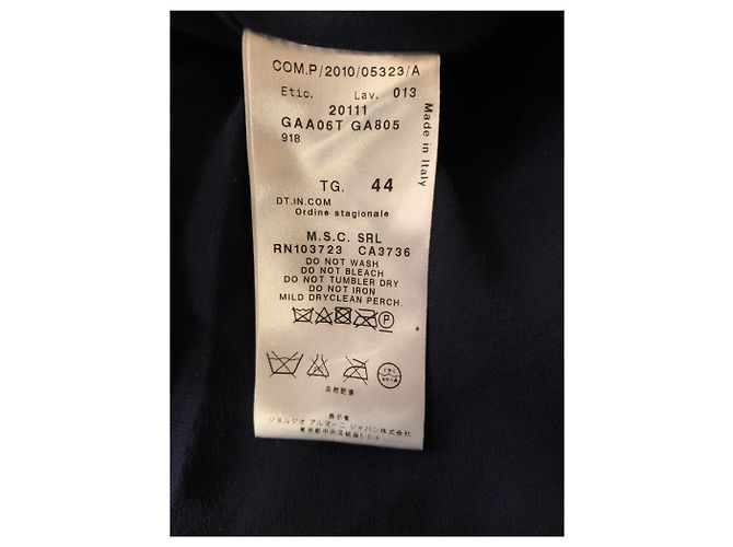 Giorgio Armani Dunkelblaues, besticktes Paillettenkleid Marineblau - Ansicht 6