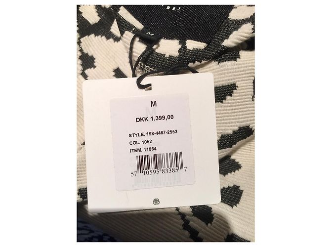 Bitte Kai Rand Kleid mit Strukturmuster Schwarz Weiß - vista 4