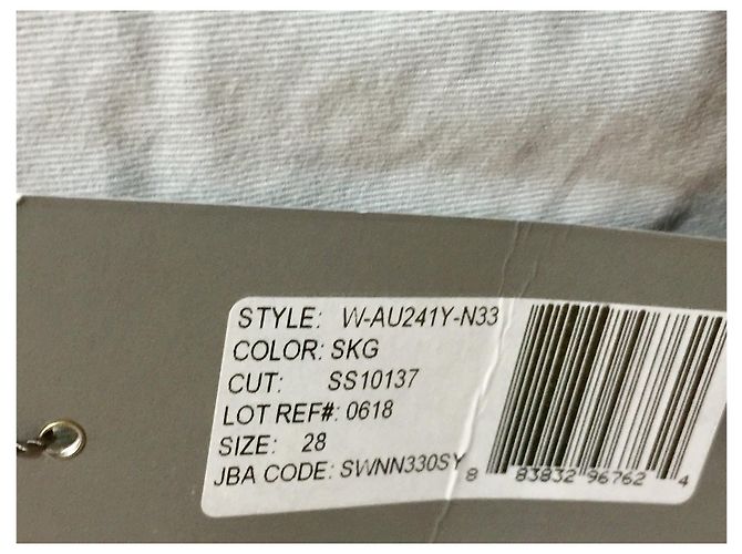 7 For All Mankind Hellgraue Jeans im Chino-Stil 28/31 - Ansicht 4