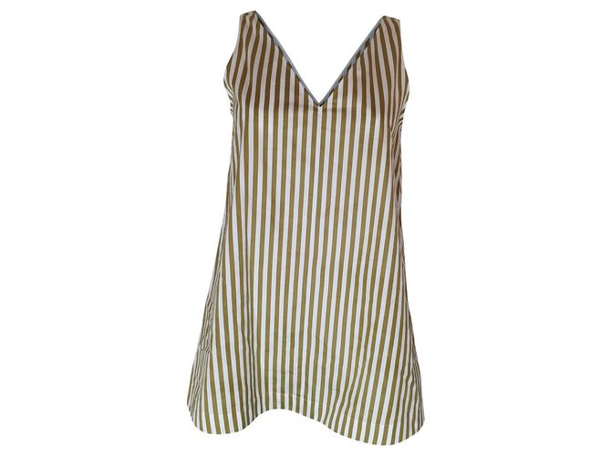 Joseph Túnica larga Davis Candy Stripe Blanco Bronce - vista 2