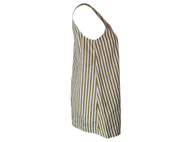 Joseph Túnica larga Davis Candy Stripe Blanco Bronce - vista 5