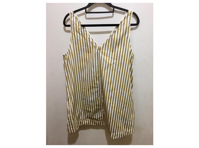 Joseph Túnica larga Davis Candy Stripe Blanco Bronce - vista 6