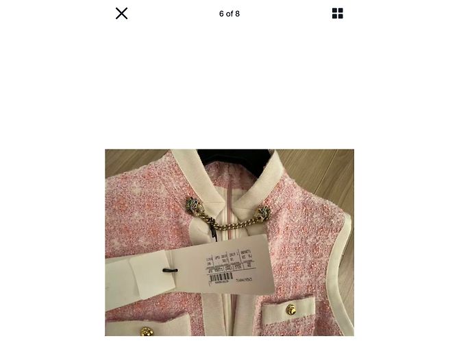 Herrlich !!! Gucci 2019 Cruise Collection - Langes Kleid Pink - Ansicht 7