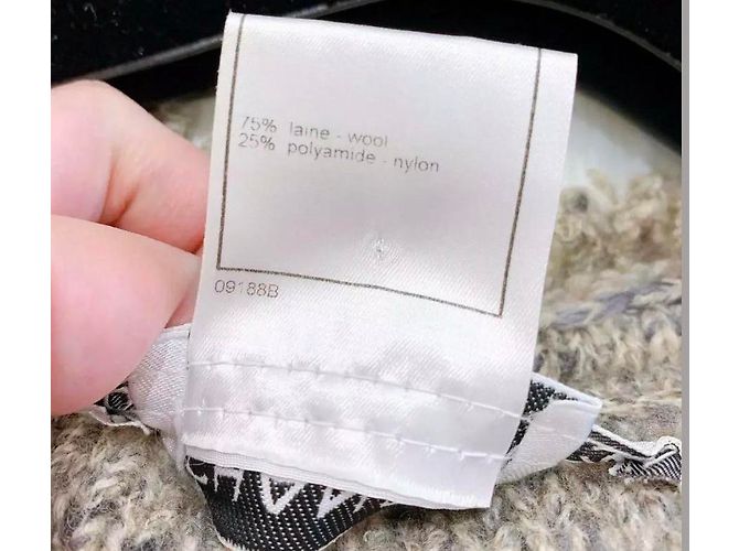 Conjunto de Saia Chanel de Lã Tweed Borgonha Cinza - vista 5