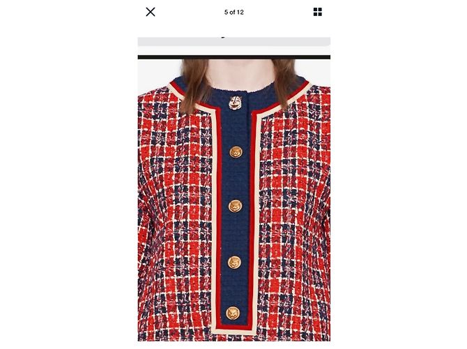 Gucci 2018 TWEED CHECK TUNIC DRESS Mehrfarben - Ansicht 4