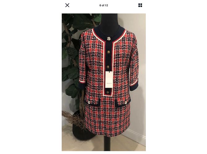 Gucci 2018 TWEED CHECK TUNIC DRESS Mehrfarben - Ansicht 5