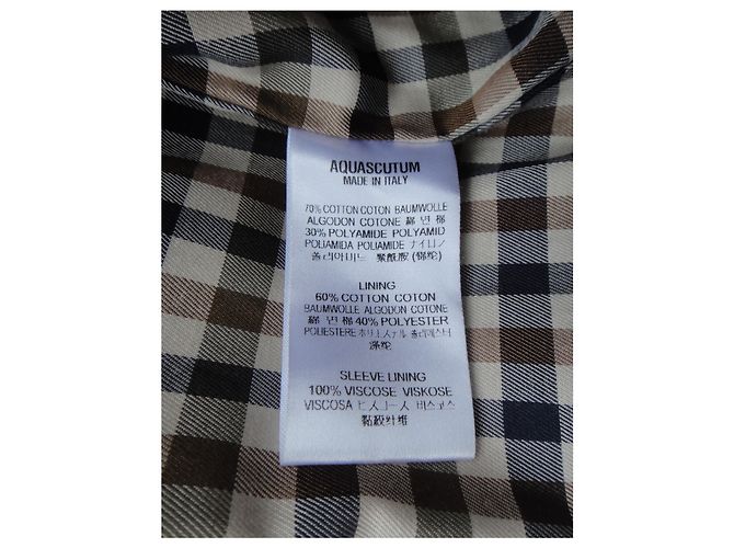Gabardina aquascutum de mujer 42 Negro - vista 5