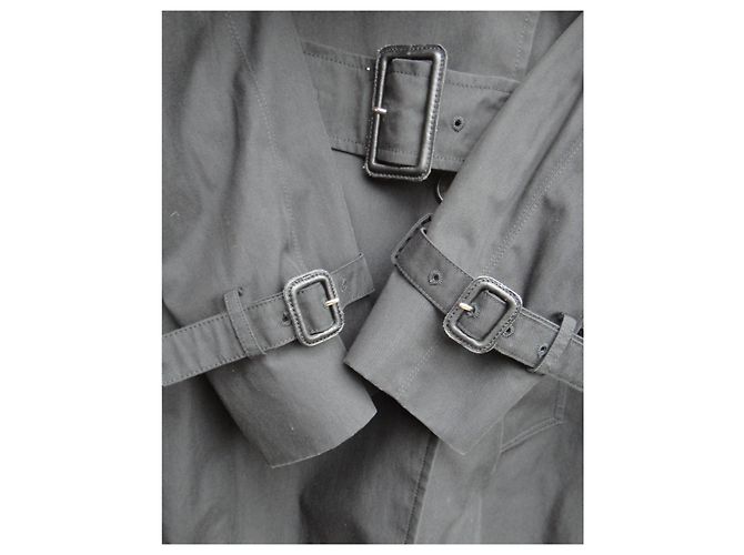 Gabardina aquascutum de mujer 42 Negro - vista 8