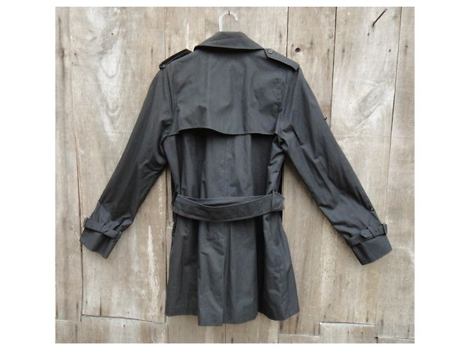 Gabardina aquascutum de mujer 42 Negro - vista 9