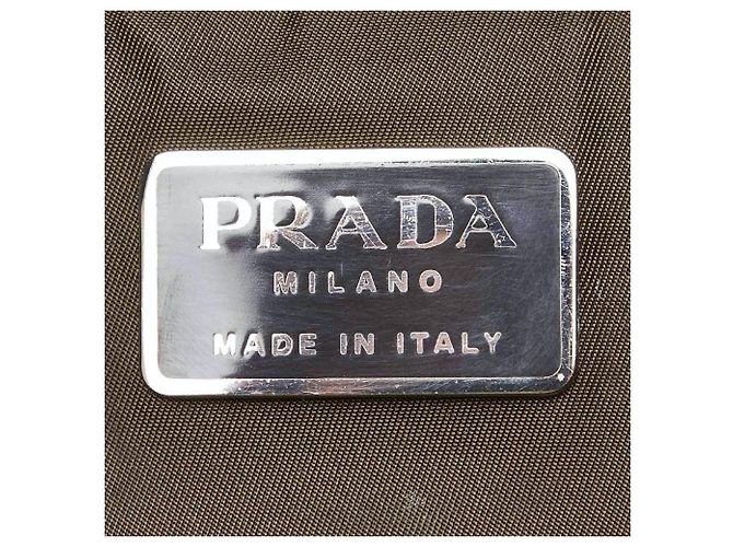 Zaino Prada in nylon verde - vista 2