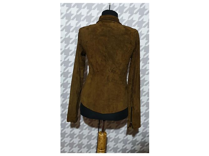 Autre Marque Utzon Lederjacke Braun - Ansicht 5