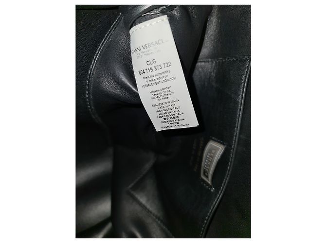 Versace Medusa Mink Fur avec sac à main en python exotique Bronze - vue 7