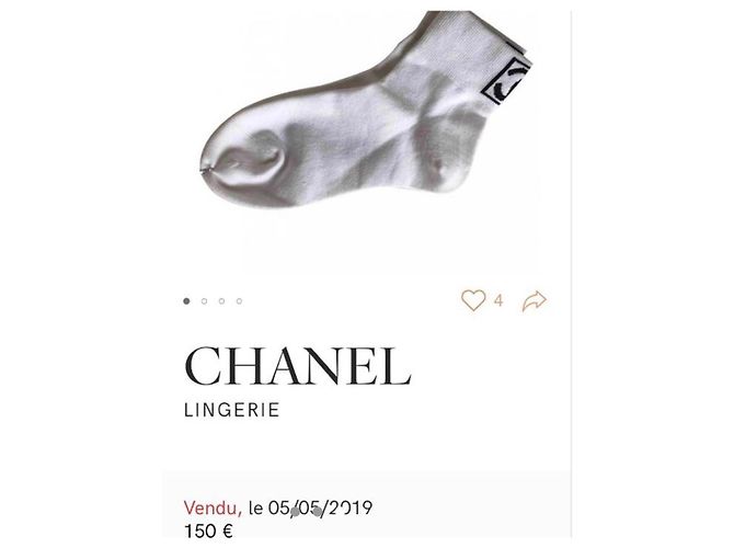 Calzini Chanel Bianco - vista 3