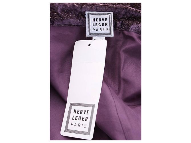 Calça roxa Herve Leger Multicor Roxo - vista 3