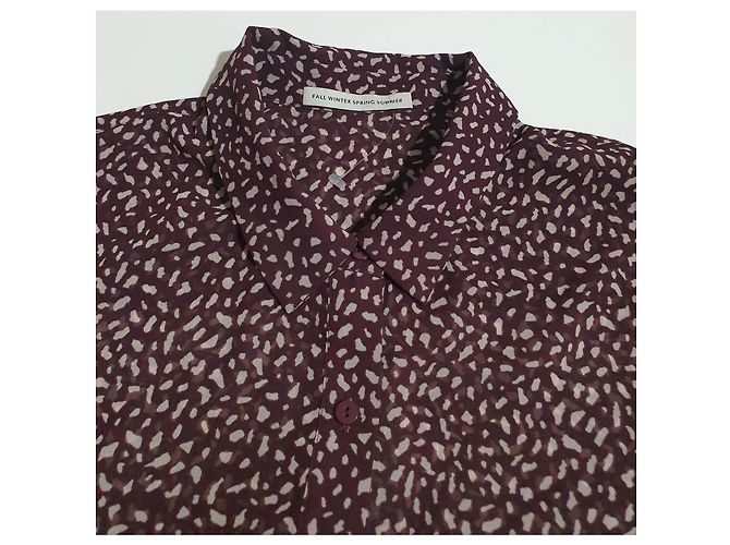 Autre Marque Camicia Fallwinterspringsummer in viscosa viola M Porpora - vista 3