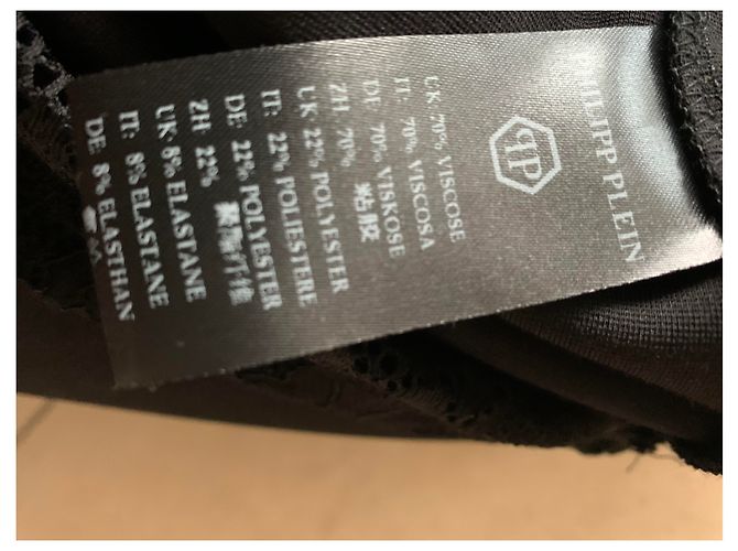 Philipp Plein Etuikleid Schwarz Viskose - Ansicht 6