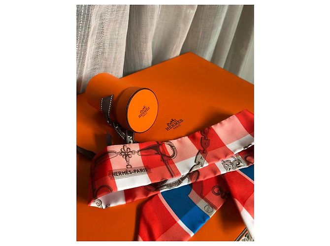 Hermès Twilly Hermes 86X5 cm Roja - vista 5