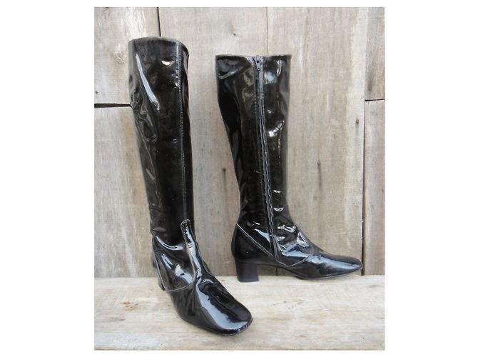 botas de charol APC 37 Negro - vista 2