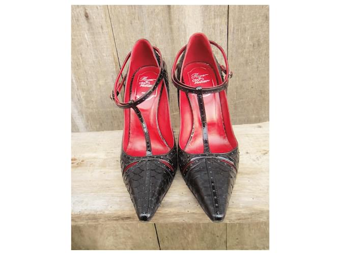 Roger Vivier python pumps 37,5 Black - view 4