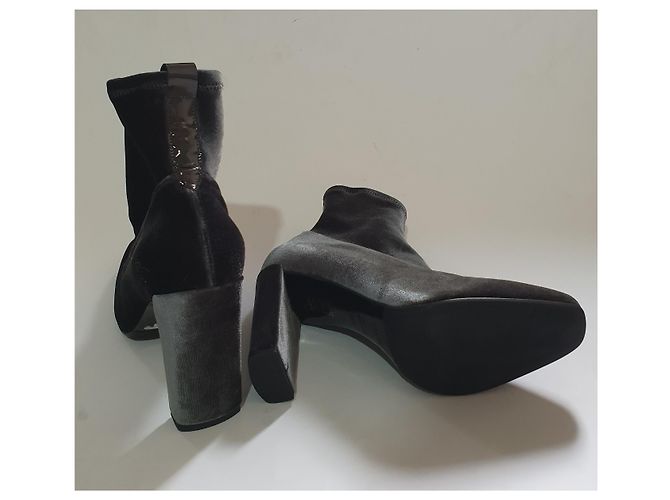 Botines Aeyde de tela gris Talla 42 - vista 4